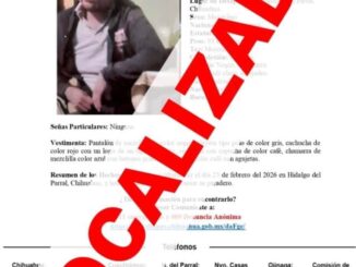 Localiza FGE en Durango, a masculino con reporte de ausencia en Parral