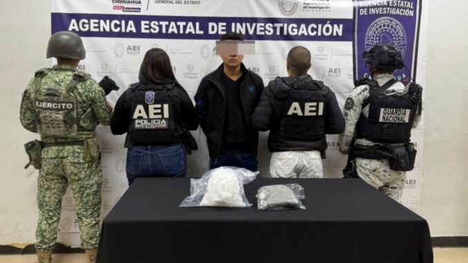 Detiene AEI a masculino en posesión de más de un kilo y medio de cristal