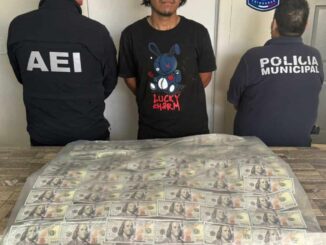 Detiene AEI en Ahumada a hombre con 20 mil 800 dólares falsos