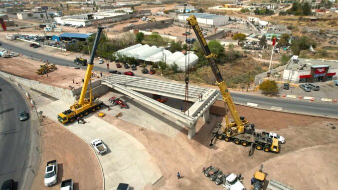 Avanza construcción de Paso Superior en zona oriente