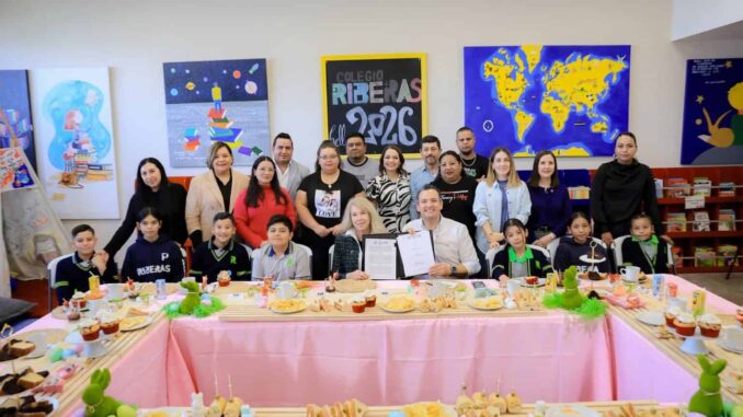 Firma Marco Bonilla convenio con Promesa Educativa para impulsar estudios de niños y jóvenes