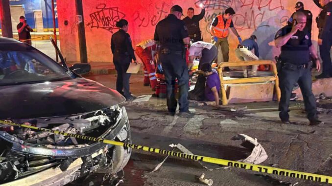 Choque con atropello deja mujer con lesión grave en Juan Pablo II y calle 16