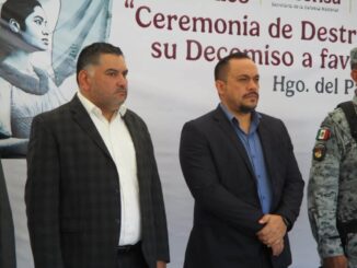 Participan FGE y AEI en ceremonia para la destrucción de armas de fuego en Parral