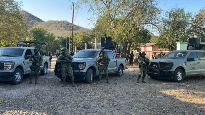 Marina efectúa fuerte operativo en El Salado, bastión de ‘el Mayo’ Zambada