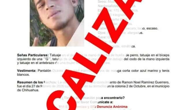 Localiza Fiscalía de Distrito Zona Centro a 3 personas con reporte de ausencia