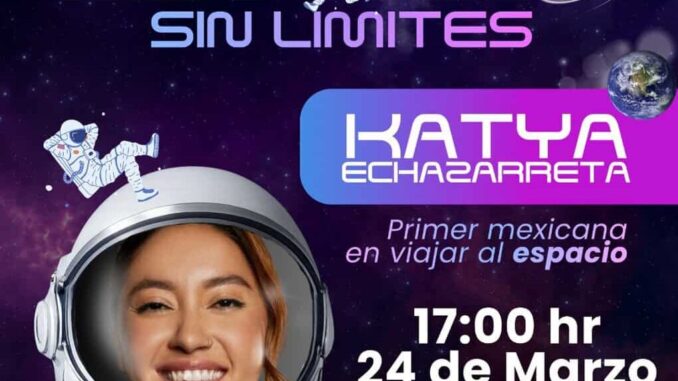 Invitan a conferencia de primera astronauta mexicana Katya Echazarreta