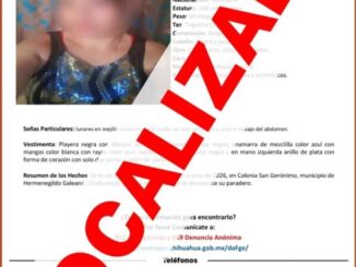 Localiza AEI en Chihuahua a mujer reportada desaparecida en Galeana