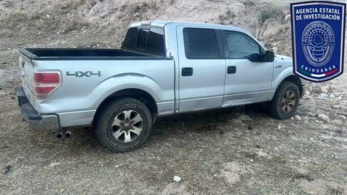 Recupera AEI en Balleza pick up con reporte de robo