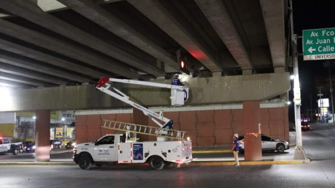 Moderniza Gobierno Municipal a LED 5 bajo puentes en beneficio de miles de chihuahuenses