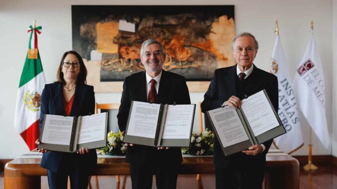 SRE y Colmex firman convenio para fortalecer capacitación del Servicio Exterior Mexicano