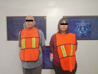 Detienen a pareja con arma de fuego y cristal