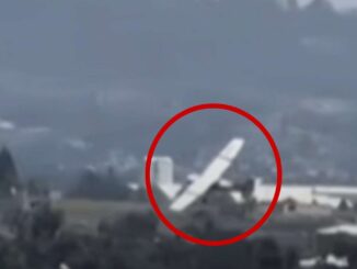 Revelan video del accidente de un avión que se desplomó en Puebla
