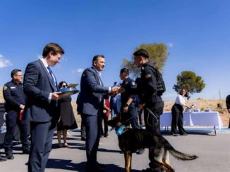 Refuerza Marco Bonilla seguridad con 10 K-9; uno de ellos, único en México que detecta fentanilo