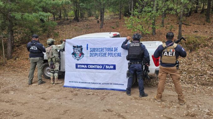 Asegura operativo conjunto 5 vehículos con reporte de robo en Guadalupe y Calvo