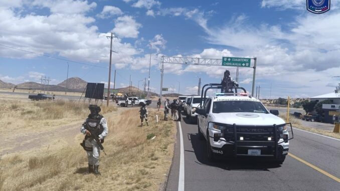 Asegura operativo conjunto pick up con cargadores y balas en Nonoava