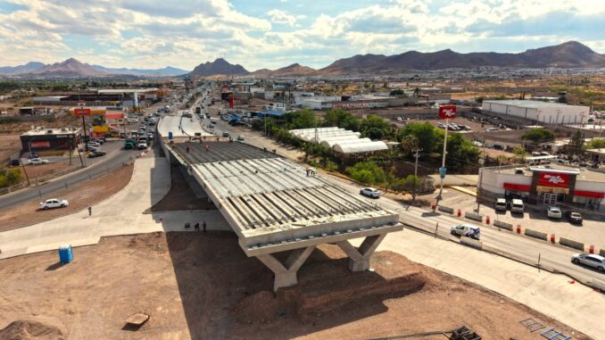  Continúa Municipio con construcción de paso superior en carretera Chihuahua-Aldama y Fuerza Aérea
