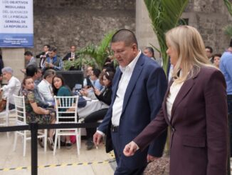 Acompaña Fiscal César Jáuregui a Maru Campos en presentación del Plan Estratégico de Procuración de Justicia