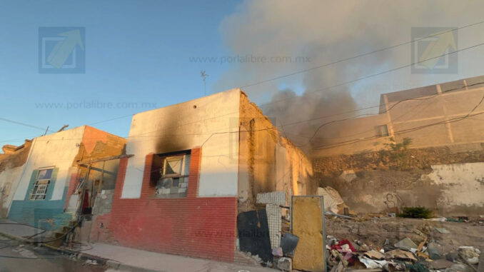 Arde «picadero» en la colonia Santo Niño