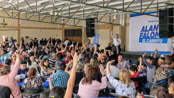 Reúne Alan Falomir a más de mil personas y consolida respaldo de la gente