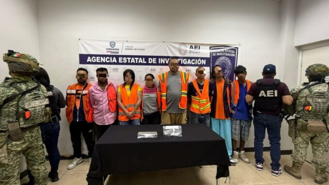 En cateo a ‘picadero’, captura COE a ocho personas en posesión de drogas