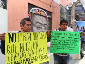 Familias desalojadas en CDMX advierten que mantendrán plantón durante Mundial