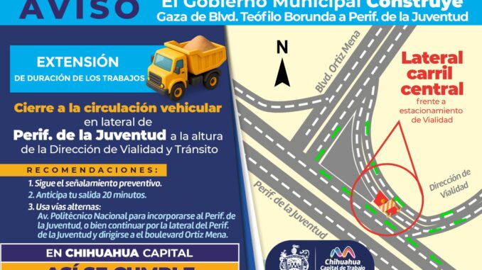 Continuará Municipio con modernización de línea de agua potable en lateral del periférico de la Juventud