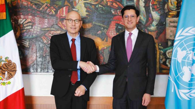 Roberto Velasco reafirma cooperación en derechos humanos tras reunión con la ONU