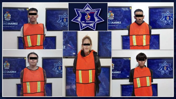 Detienen a cinco personas con orden de aprehensión vigente