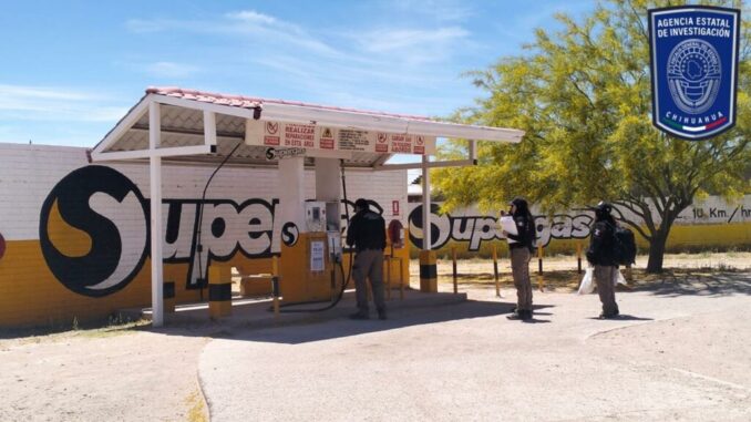 Apoya AEI a FGR en cateo y aseguran productos con hidrocarburos en gasera de Nuevo Casas Grandes