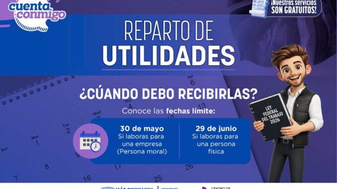 Ofrece STPS asesoría gratuita por reparto de utilidades