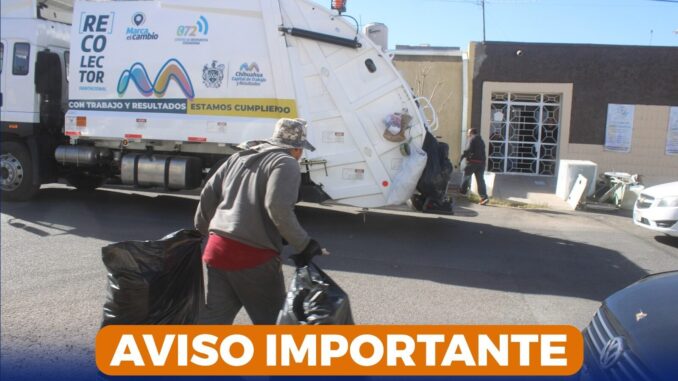 Trabajará normal servicio de recolección de basura este 1 y 5 de mayo