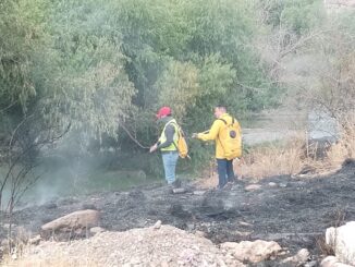 Atiende Gobierno Municipal incendio de pastizal en la carretera Chihuahua–Aldama