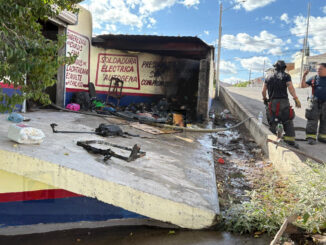 Se registra incendio en taller de la colonia Unidad Proletaria