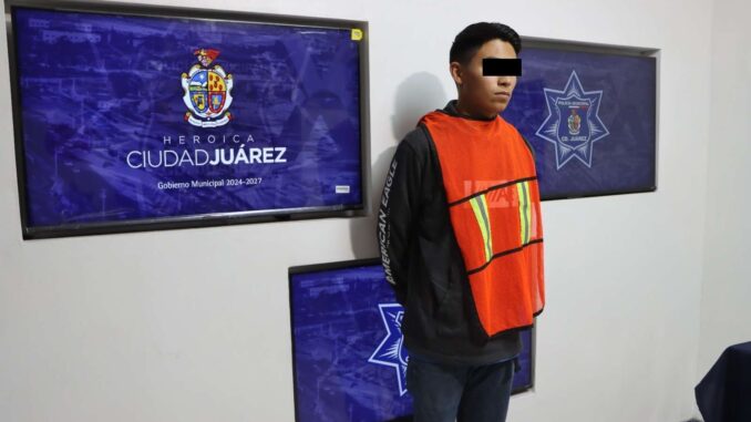 Lo arrestan con vehículo robado