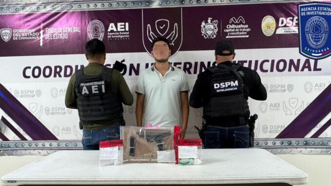 Detienen vendedor de droga armado en la colonia Centro