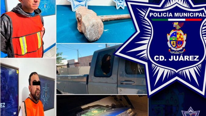 Detienen a dos por causar daños a vehículos en distintas colonias