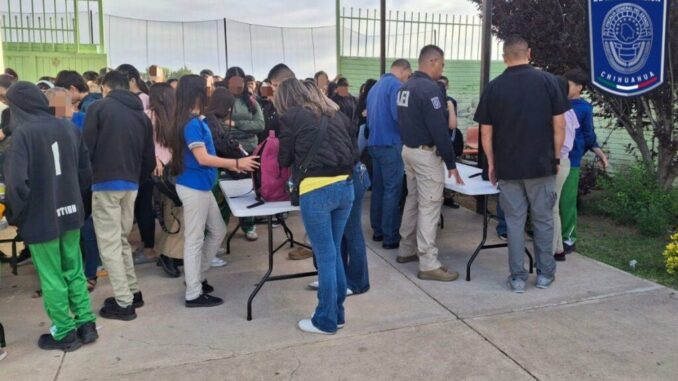Despliega AEI operativos por amenazas en secundaria y CETIS en Nuevo Casas Grandes