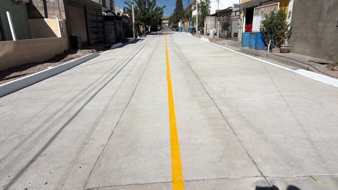 Concluye CUM con pavimentación de dos calles de la tradicional colonia de Santo Niño y San José
