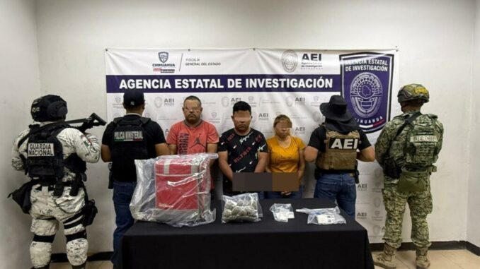 Detiene AEI a tres personas en posesión de cocaína y marihuana