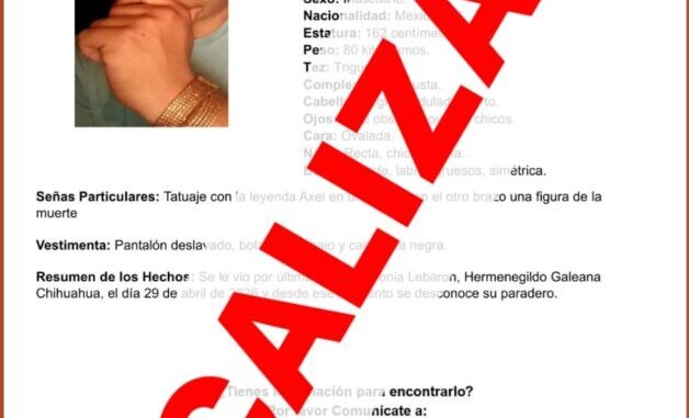Localiza AEI Noroeste a dos personas ausentes en el municipio de Galeana