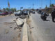 Camión revolvedor provoca fuerte caos vial tras chocar contra muro en el Juventud