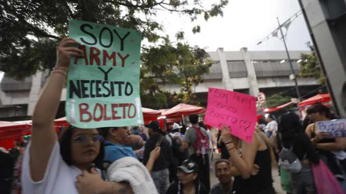 Caos, desorden e inseguridad provoca el concierto de BTS