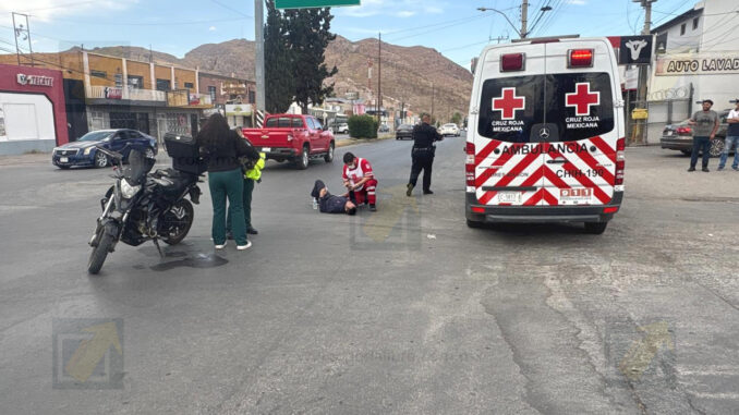Motociclista sale proyectado tras fuerte choque en la avenida Juárez y calle 53