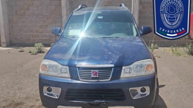 Asegura AEI en Parral, camioneta con reporte de robo en Guachochi