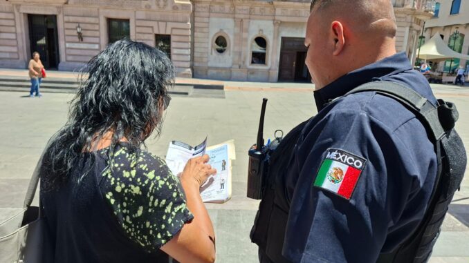 Invita Policía Municipal a los Jueves de Seguridad y Prevención en Plaza de Armas