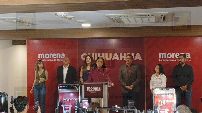 Morena llama a marcha para exigir que Maru Campos rinda cuentas ante el Senado