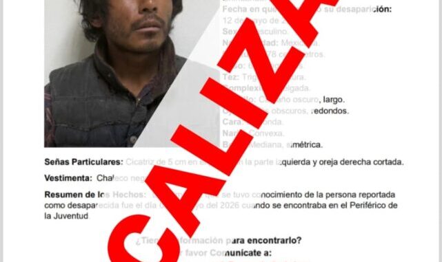 Localiza Fiscalía a masculino con reporte de ausencia en colonia Lomas del Valle