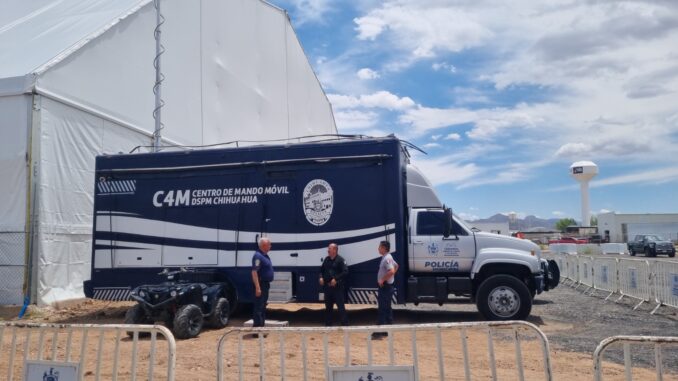 Comienza Dirección de Seguridad Pública Municipal operativo en la Feria Santa Rita 2026