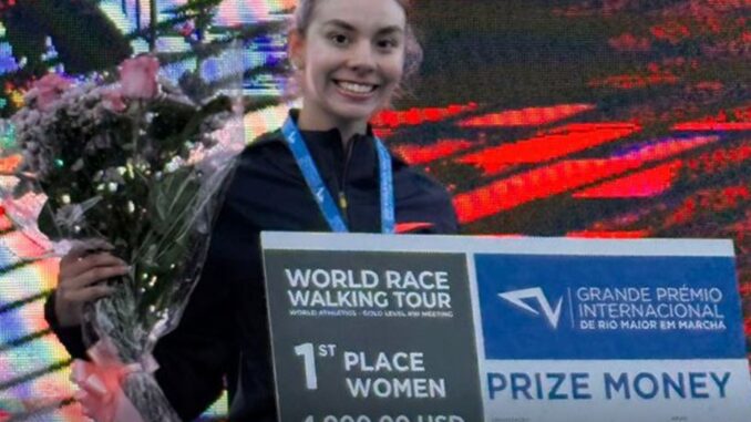 Con récord nacional de Alegna González, México domina la marcha en Portugal