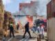 Arde bodega de cartón en Iztapalapa
